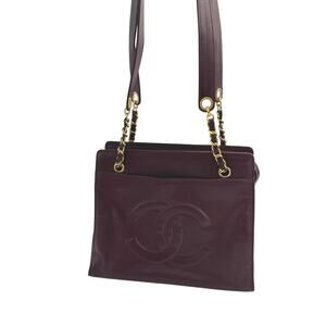 Chanel 1994 Bordeaux Timeless Zip Shopping tote
